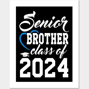 Class of 2024 Senior Gifts Funny Senior Brother Posters and Art